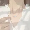 Colar de Estrela e Lua para Mulheres, Design de Nicho de Verão, Estilo Minimalista, Simples e Elegante, Corrente de Clavícula de Luxo Leve de Alta Qualidade, em Estoque