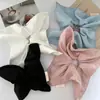 Novo Lenço Quadrado de Cetim Coreano e Japonês Scrunchie para Mulheres, Acessório de Prendedor de Cabelo Grande Estilo Coreano de Alta Qualidade