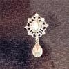 Accesorios de metal para bricolaje, pajarita, placa de flores, hebilla de diamante, collar, accesorios florales, accesorios para el cabello hechos a mano, colgante de gema con forma de gota de agua