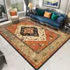 Alfombra Estilo Bohemio, Terciopelo de Cristal, Resistente a Manchas y Fácil de Cuidar, Felpudo para Uso en el Hogar, Alfombrilla Decorativa para Mesa de Café de Sofá, Envío Transfronterizo