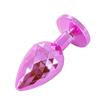 Plug anal metálico de diamante rosa expansor anal para homens e mulheres saindo masturbação massagem na parte de trás brinquedo adulto sm diversão
