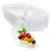 Caixa de Bolo Triangular Transparente Nova para Fronteira Sanduíche Descartável Caixa de Comida para Assar Confeitaria Utensílios de Cozinha