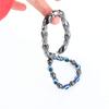 Pulsera magnética elástica de piedras biliares negras, de venta caliente transfronteriza, nueva pulsera magnética tejida a mano europea y americana, joyería para hombres y mujeres
