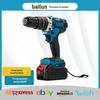 Furadeira de impacto com motor sem escova de três funções de 13 mm de alta potência, durável, portátil, de longa duração, com suporte para carregamento rápido