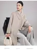 Abrigo de Lana Cachemira Doble Cara para Mujer 2025 Otoño e Invierno Nueva Moda Versátil de Alta Gama Chaqueta de Abrigo de Lana