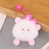 Coisas Fofas Feias Bola de Carvão Pequena Chaveiro de Carro Cabide DIY Elfo de Desenho Animado Pingente de Pelúcia Acessórios de Bolsa