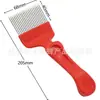 Garfo de corte de mel em aço inoxidável faca de corte de mel em plástico colmeia reto e curvo ferramenta de apicultura 21 agulhas 18 agulhas