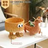 Plato de Fruta Japonés Kens Mimbre Imitación Cesta de Snacks para Sala de Estar Cesta de Almacenamiento de Verduras para Cocina Cesta de Picnic Cesta de Frutas para el Hogar