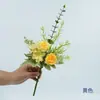 Flores Artificiales de Seda Rosas, Rosas Pequeñas de Primavera, Flores de Eucalipto Atadas a Mano, Flores Falsas, Arreglos Florales DIY Hechos a Mano, Decoraciones para Sala de Estar