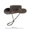 Sombrero de pescador transpirable de verano para exteriores, para hombre y mujer, ideal para acampar, montañismo, pesca, secado rápido, estilo vaquero occidental.