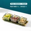 Plato de Frutas para Snacks Domésticos Dim Sum Transparente Dividido Plato para Dulces Snack Plato para Frutas para Snacks para Sala de Estar Almacenamiento de Alto Valor de Color