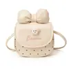 Bolsos Infantiles de Comercio Exterior Transfronterizo, Bolsos de Hombro Dulces y Lindos con Lazo para Niños y Niñas, Carteras Pequeñas Mini de Lunares