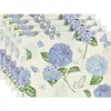 Mat de aislamiento impermeable con estampado a una cara de lino, estilo floración de tulipán y girasol, temática de flores y pájaros, nuevo de verano, transfronterizo de Temu