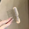 Pente de Cabelo com Laço de Bolinhas em Acetato Simples, Presilha de Cabelo para Franja Redutora de Idade Dongdaemun, Novo Estilo Elegante Pente de Cabelo Fofo