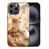Aplicable a Funda de Vidrio Templado para Apple 18PRO 17PROMAX Cubierta Protectora de Mascota iPhone16 Perro Lindo 17E