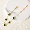 Europa y Estados Unidos tendencia de moda transfronteriza nuevo color estrella circón acero inoxidable chapado en oro pulsera joyería para damas venta al por mayor