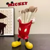 Tubo de Almacenamiento de Pantalones de Mickey Mouse Portalápices Adornos de Escritorio Brochas de Maquillaje Tubo de Almacenamiento Multifuncional Tubo de Arreglo Floral de Mano de Mickey Mouse