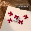 Accesorios Populares para Uñas con Forma de Moño Resina Borgoña Cinta Flujo Mini Pajarita Estéreo Accesorios para Uñas Venta al por Mayor