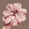 Scrunchie Rosa de Puntos Súper Lindo para Mujer, Nuevo Modelo 2026, Goma Elástica de Alta Gama para el Cabello, Cuerda para Cola de Caballo