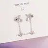 Pendientes de Borla con Forma de Flor y Mariposa Estilo Hada para Mujer, Pendientes con Corazón Girly, Diseño de Nicho, Sensación de Alta Gama, Nuevo Modelo 2022