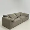 Sofá Oreja de Elefante minimalista italiano para sala de estar, sofá sencillo de tela de línea recta para apartamento pequeño, muebles para casa modelo