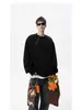 Sudadera Americana Media Cremallera para Hombre Primavera y Otoño Marca de Tendencia Diseño Top Básico de Manga Larga High Street Versátil Cuello Redondo