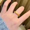 Anillo de Plata de Ley S925 Color Dorado con Gato Baguette Ojo de Tigre Dorado Natural en Cuerda Elástica para Mujer, Anillo de Fortuna de Año Nuevo de Lujo Ligero de Alta Gama