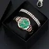 Variedad de relojes de moda para mujer de celebridad de TikTok, conjunto de dos piezas, reloj para estudiante, relojes de pulsera al por mayor