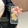 Adequado para Capa de Celular Dourada com Cola de Folha de Ouro para iPhone 17 Promax, Fique Rico Imediatamente Capa Protetora Criativa para Apple 16 Pro