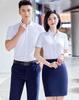 Roupa de negócios de alta qualidade colarinho branco negócios slim camisa masculina e feminina mesma nova camisa para realçar a imagem da empresa ferramenta