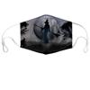 Mascarilla de Algodón de Halloween Mascarilla de Impresión Digital 3D Algodón a Prueba de Polvo Universal Personalizada para Adultos y Niños PM2.5