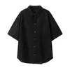Yidao Vintage 2025 Verano Nueva Marca de Moda Gipsófila Sencilla Ligera Transpirable Holgada Casual Camisa de Manga Corta para Hombre