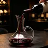 Venta al por mayor Jarra de Cristal para Vino Tinto Vasos de Vino de Lujo Ligero Jarra para Decantar Vino Jarra para Decantar Vino Casera con Asa Supermercado Envío Directo