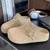 Sapatos Birkenstock Meia-Pantufa Slip-On Coleção Primavera 2026 Novas Pantufas Fechadas com Solado Grosso para Mulheres Uso Externo Sapatos Birkenstock Sapatos Femininos