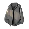 Chaqueta Versátil de Moda para Hombre, Nueva Moda Primavera y Otoño Marca Chaqueta Holgada, Ropa Casual con Cuello Alto para Niños y Adolescentes