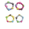 Lazos de Pelo Divertidos y Coloridos con Forma de Intestino de M&M Lindas Gomas para el Pelo Infantiles Ins Caricatura Versátiles Lazos para Moños de Niña Pequeña
