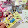 Porta-Cartões de Formato Especial com Porta-Cartões Fofo de 10cm, Porta-Cartões Dobrável com Embalagem Combinando e Verso Dobrável