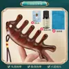 Pente de Massagem, Pente Meridianal para Couro Cabeludo, Pente de Sândalo, Ferramenta Multifuncional Quatro em Um para Terapia Capilar, Pente de Madeira Portátil