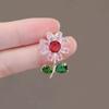 Accesorios de suéter con broche de diamantes de margaritas y girasoles Van Gogh con esmalte floral japonés y coreano de alta gama