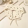 Diadema de punto floral estilo pastoral francés transfronteriza europea y americana, diadema de flor de ganchillo hecha a mano para niñas, perfecta para salidas y sesiones de fotos