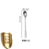 Acero Inoxidable 304 Mini Cuchara Especial Pequeña 9cm Mango Corto Cuchara para Condimentos Cuchara para Sal Cuchara para Condimentos en Polvo Medicinal Cuchara Cuchara de Café
