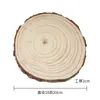 Accesorios Navideños de Madera para Manualidades Rodajas de Madera de Pino Natural Posavasos de Anillos de Árbol Adornos de Madera Vintage Rodajas de Madera Cruda