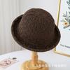 Sombrero de Pescador de Punto Hueco de Color Sólido Estilo Japonés para Mujer, Nuevo Sombrero Transpirable con Visera para el Sol, Sombrero de Cubo, Primavera y Verano 2025
