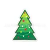 Set de Esponjas de Limpieza de Papá Noel Cepillo de Limpieza de Cocina Esponja para Lavar Ollas y Platos Esponja Absorbente de Pulpa de Madera Comprimida