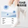 Calcetines de pantorrilla de tenis profesionales extra largos para mujer, absorbentes de sudor, transpirables, alta elasticidad, ajuste ceñido, antideslizantes, tubo largo