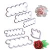3 peças de flor de peônia Kang integrada flor de peônia Naixin molde de corte plástico molde de impressão de bolo molde de biscoito molde de fondant