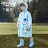 Capa de Chuva Infantil para Alunos que Vão à Escola, Capa de Chuva Longa para o Corpo Inteiro para Meninos e Meninas, Impermeável para Chuva Forte, Adequada para Alunos do Ensino Fundamental e Médio, Poncho de Chuva para Bicicleta