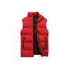 Colete masculino de algodão com plumas 2024, outono e inverno, novo, grosso, quente, ombro de fora, moderno, casual, grosso, sobretudo, jaqueta