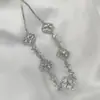 Nuevo Pulsera de Trébol de Cuatro Hojas Incrustada con Diamantes Estilo Chino para Mujer Diseño de Nicho Alto Valor Combinación Perfecta Pulsera para Mejor Amiga Regalo de San Valentín