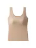 Camisola para mujer con copas incorporadas, adecuada para usar como capa base o prenda exterior, nuevo diseño sin costuras, hermoso diseño de espalda, ropa interior de doble uso